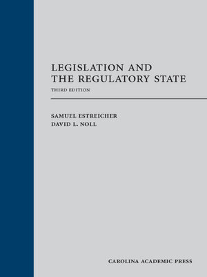 cover image of Legislation and the Regulatory State